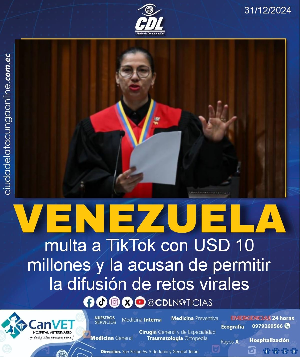Venezuela multa a TikTok con USD 10 millones y la acusan de permitir la difusión de retos virales