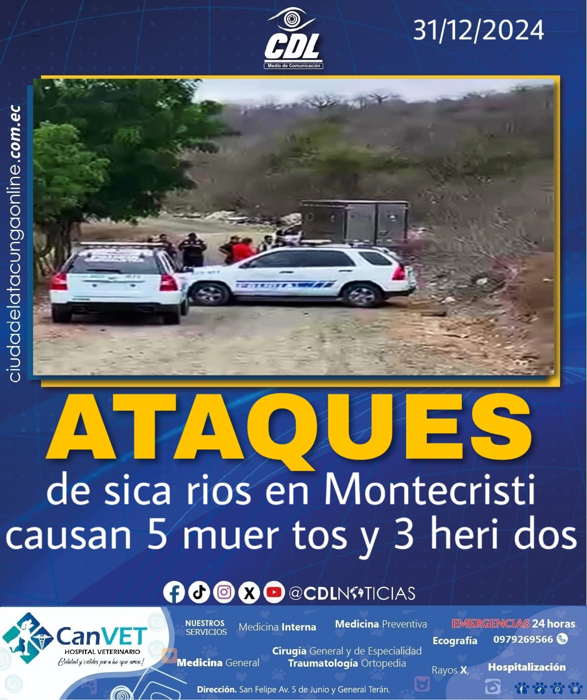 Ataques de sica rios en Montecristi causan 5 muer tos y 3 heri dos