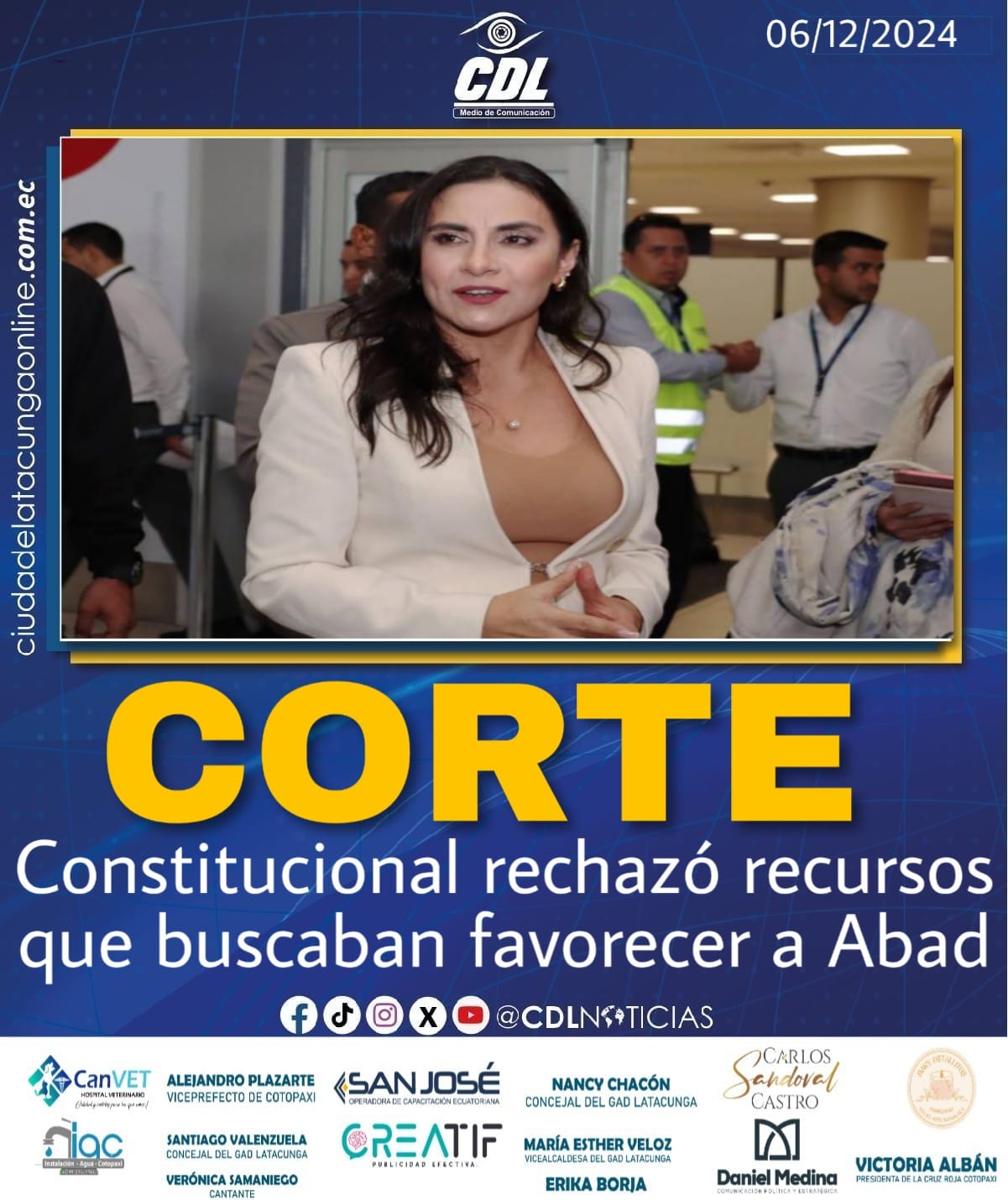 Corte Constitucional rechazó recursos que buscaban favorecer a Verónica Abad