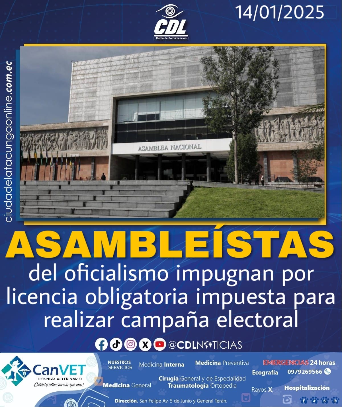 Asambleístas del oficialismo impugnan por licencia obligatoria impuesta para realizar campaña electoral