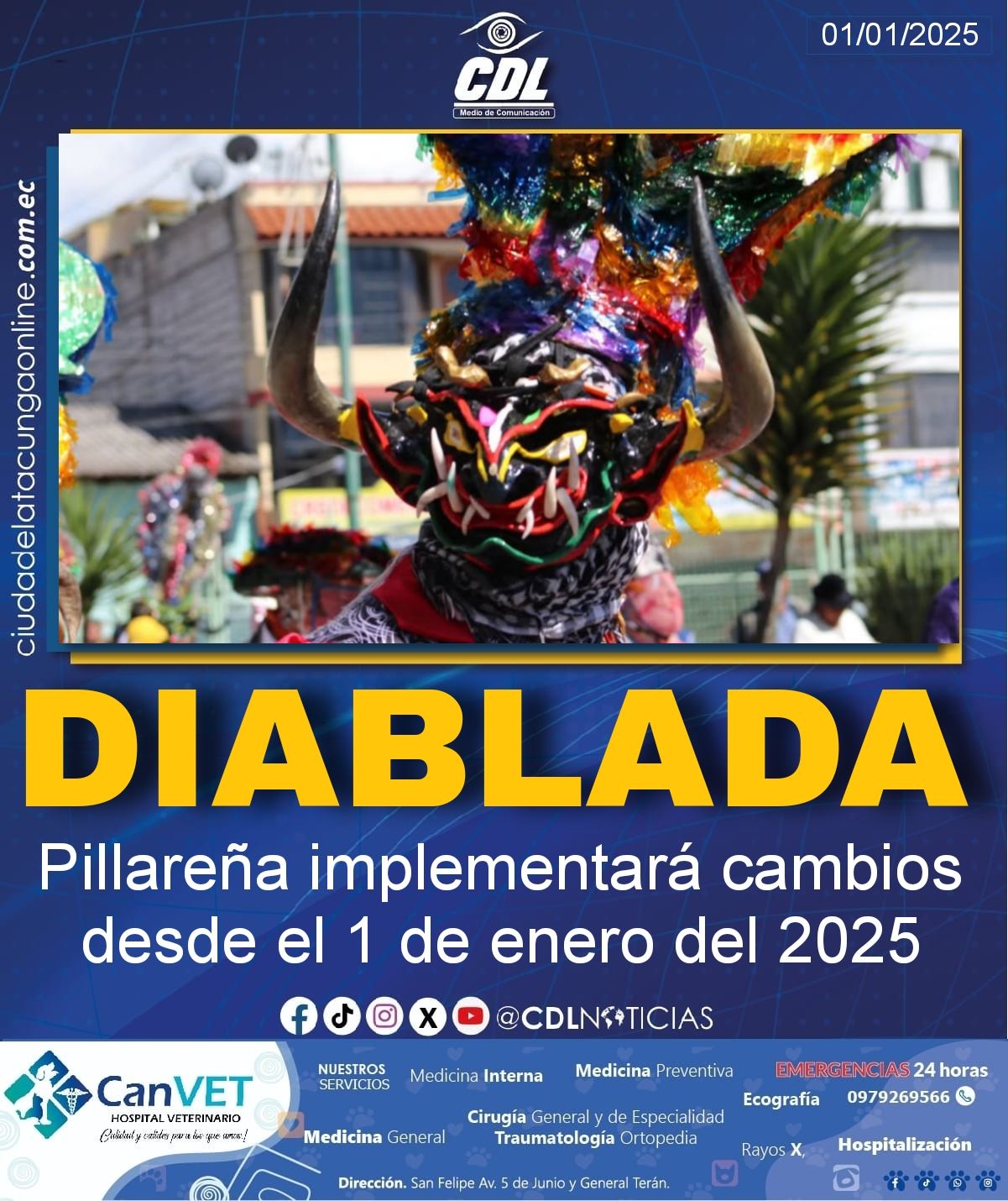 Diablada Pillareña implementará cambios desde el 1 de enero del 2025