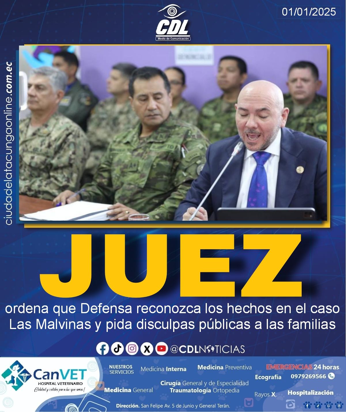 Una jueza ordena que Defensa reconozca los hechos en el caso Las Malvinas y pida disculpas públicas a las familias