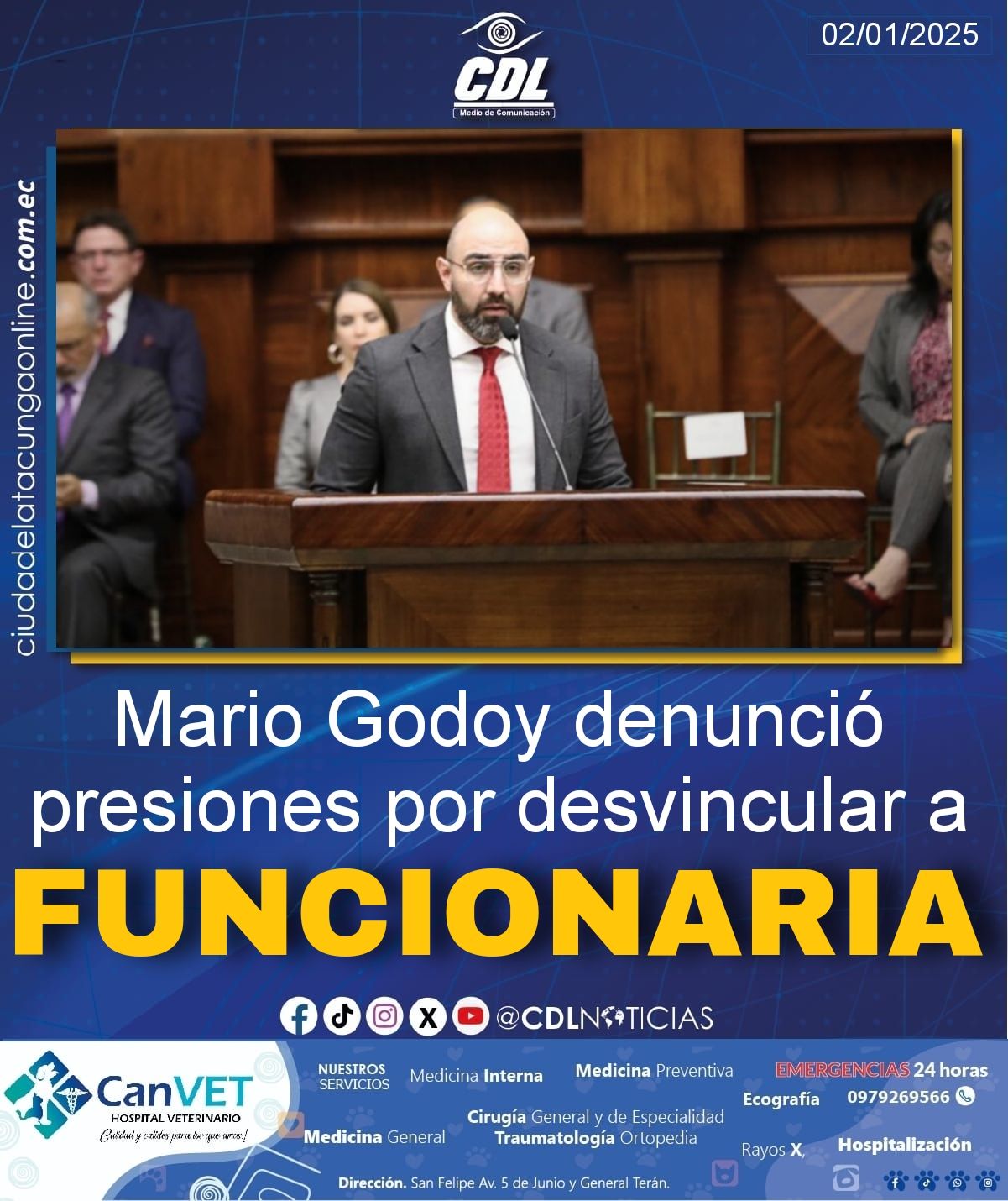 Mario Godoy denunció presiones por desvincular a funcionaria