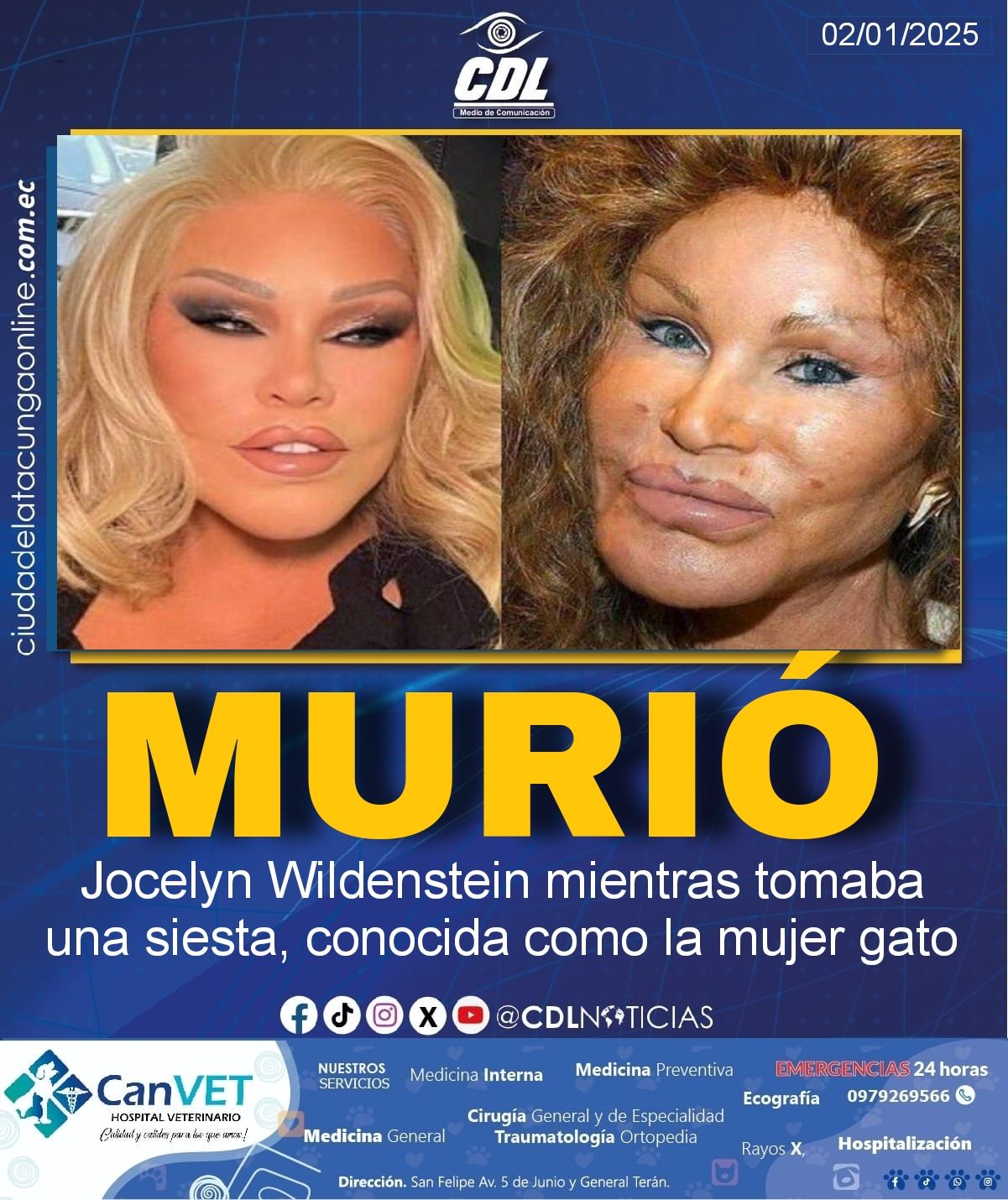 Murió Jocelyn Wildenstein mientras tomaba una siesta, conocida como la mujer gato
