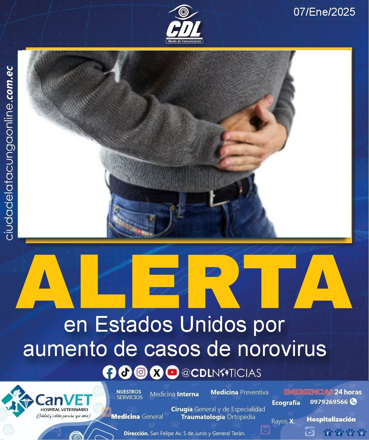 Alerta en Estados Unidos por aumento de casos de norovirus