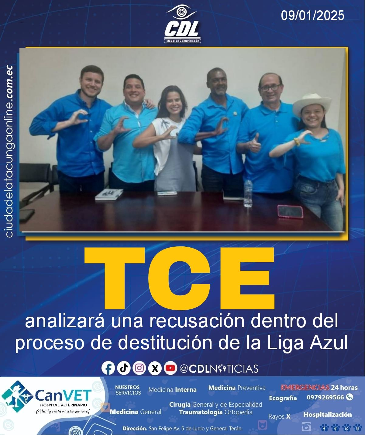 El TCE analizará una recusación dentro del proceso de destitución de la Liga Azul