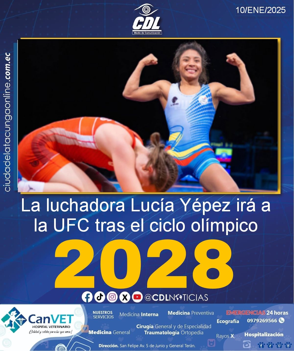 La luchadora Lucía Yépez irá a la UFC tras el ciclo olímpico 2028