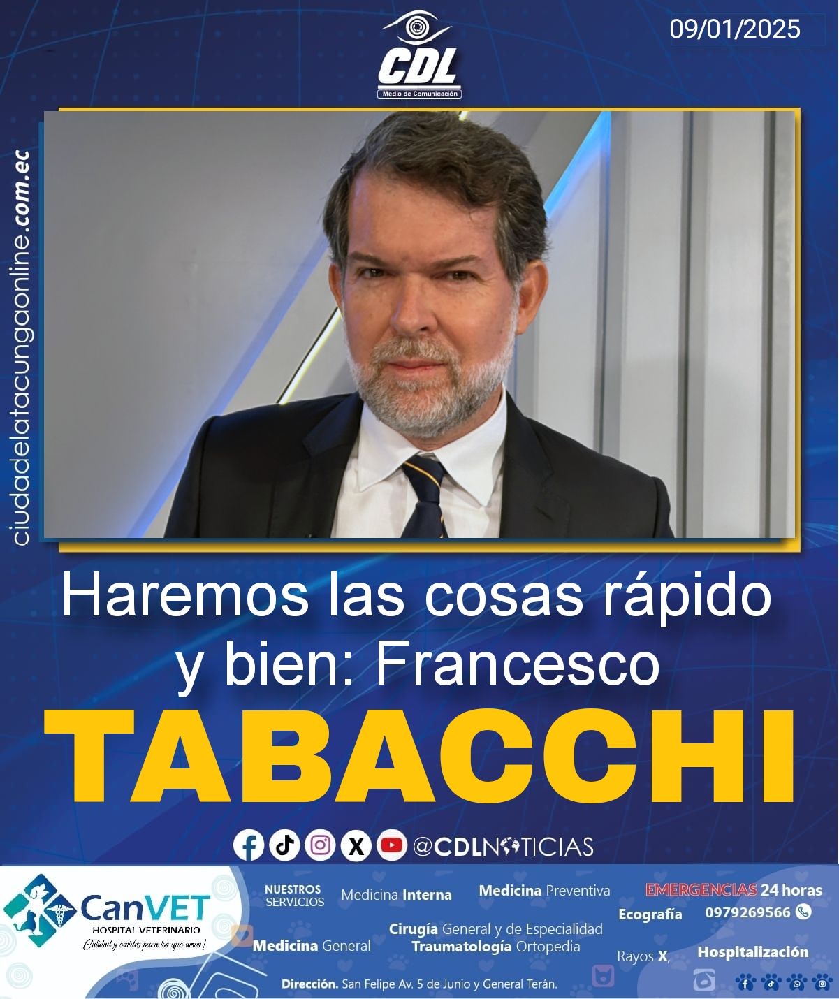 Haremos las cosas rápido y bien: Francesco Tabacchi