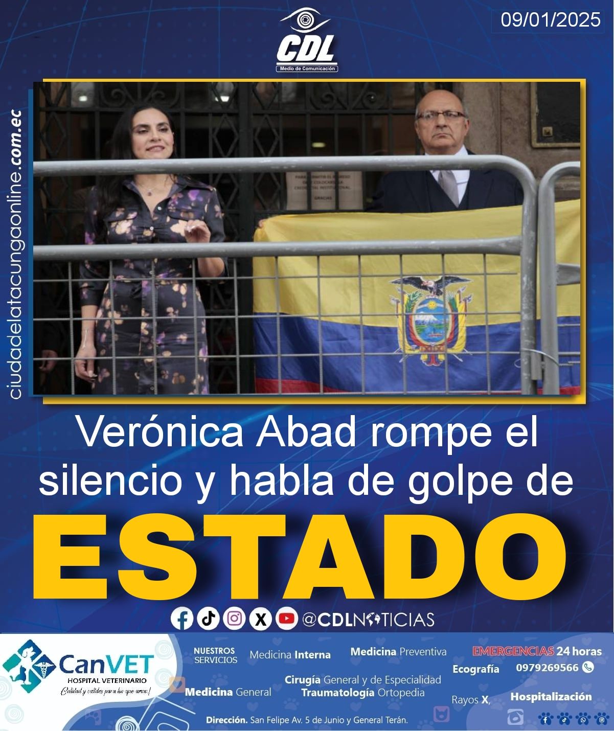 Verónica Abad rompe el silencio y habla de golpe de Estado