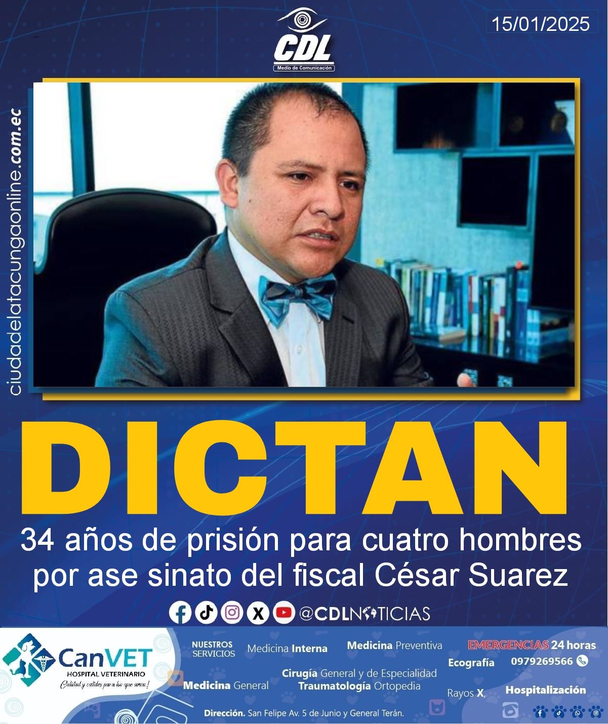 Dictan 34 años de prisión para cuatro hombres por ase sinato del fiscal César Suarez