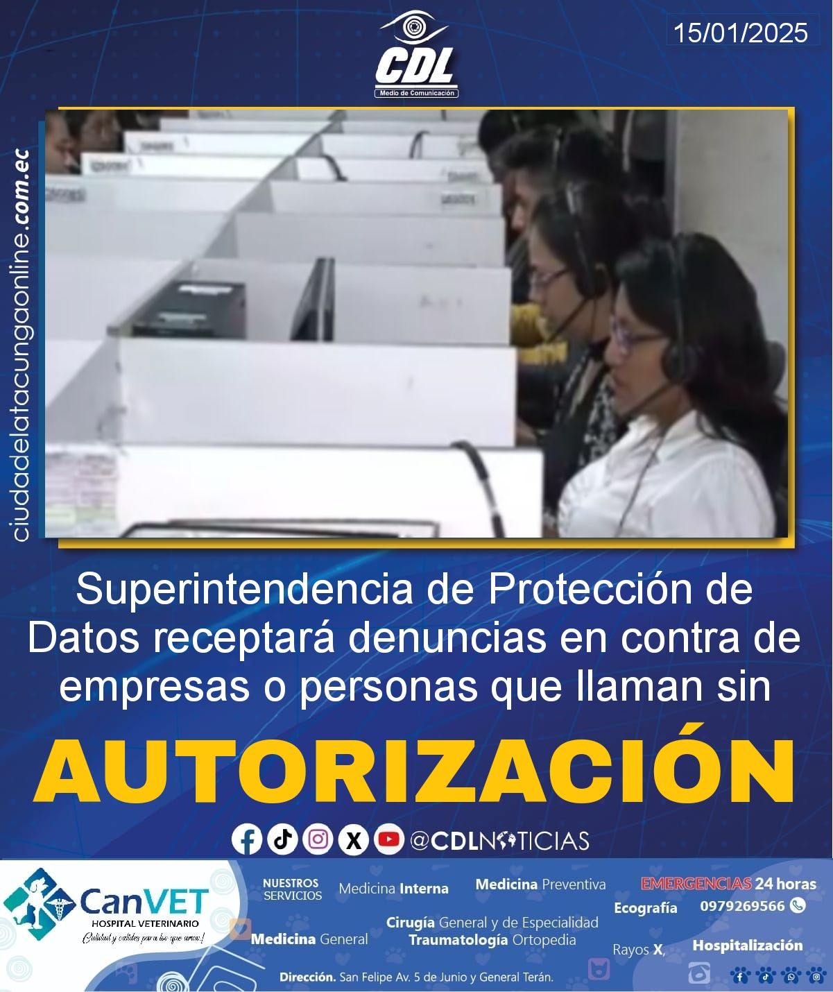 La Superintendencia de Protección de Datos receptará denuncias en contra de empresas o personas que llaman sin autorización