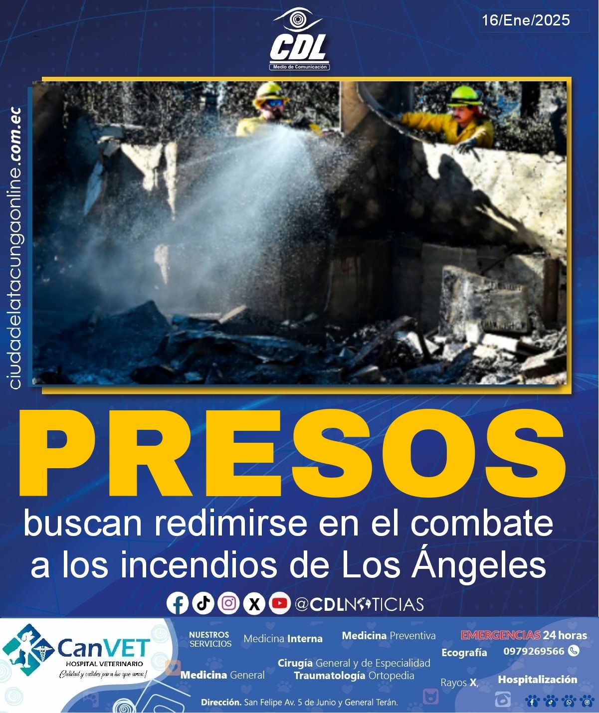 Presos buscan redimirse en el combate a los incendios de Los Ángeles