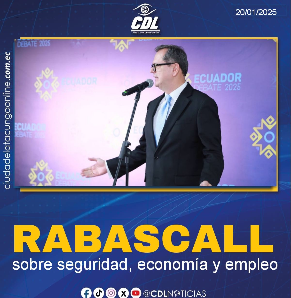 Carlos Rabascall sobre seguridad, economía y empleo