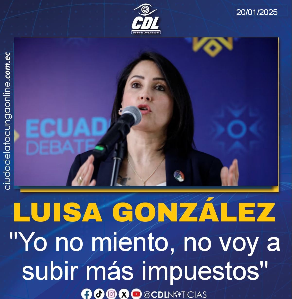 Lo que dijo Luisa González sobre seguridad, empleo y economía