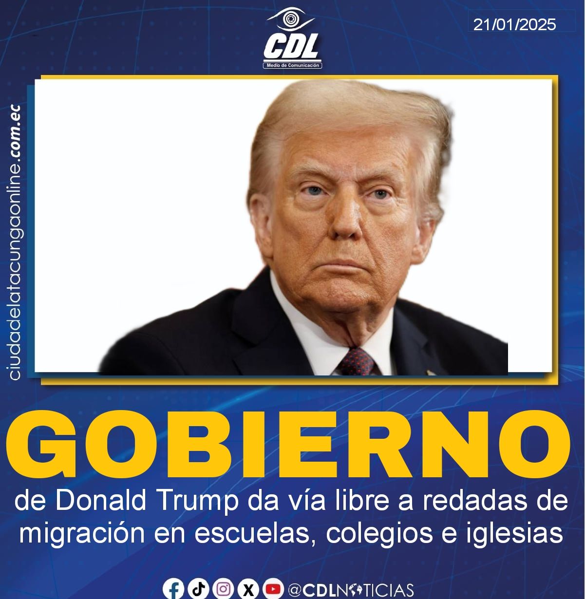 El Gobierno de Donald Trump da vía libre a redadas de migración en escuelas, colegios e iglesias