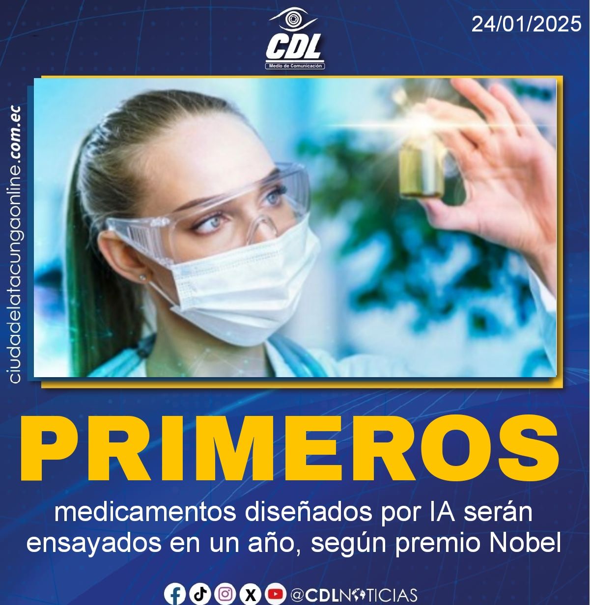 Los primeros medicamentos diseñados por IA serán ensayados en un año, según premio Nobel