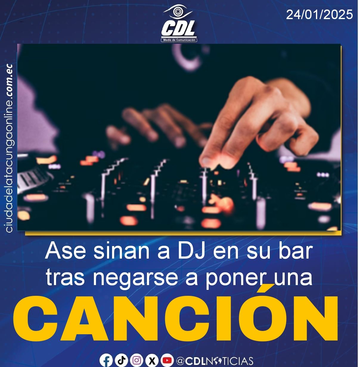 Ase sinan a DJ en su bar tras negarse a poner una canción