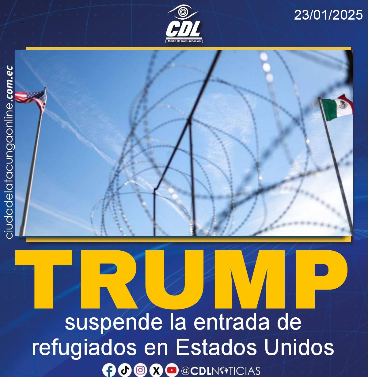 Trump suspende la entrada de refugiados en Estados Unidos