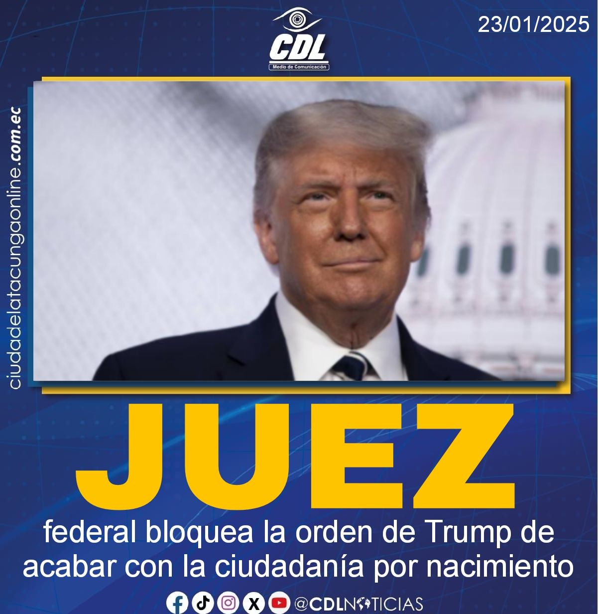 Un juez federal bloquea la orden de Trump de acabar con la ciudadanía por nacimiento