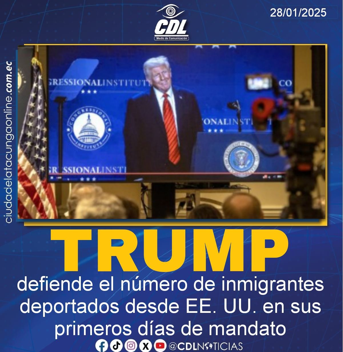 Donald Trump defiende el número de inmigrantes deportados desde EE. UU. en sus primeros días de mandato