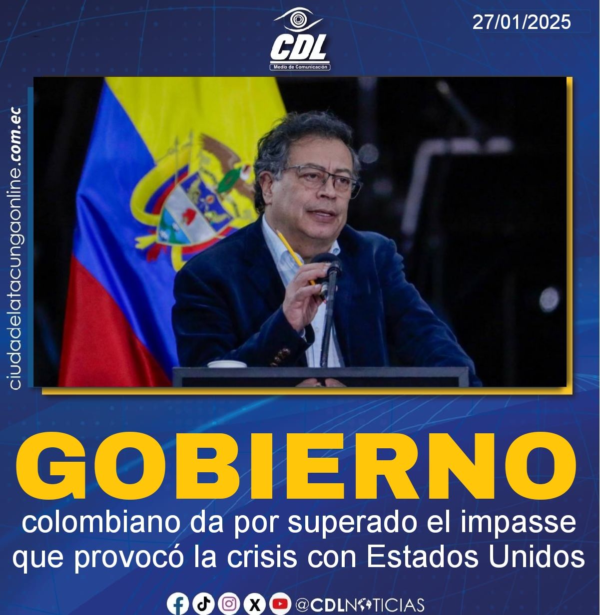 El Gobierno colombiano da por superado el impasse que provocó la crisis con Estados Unidos