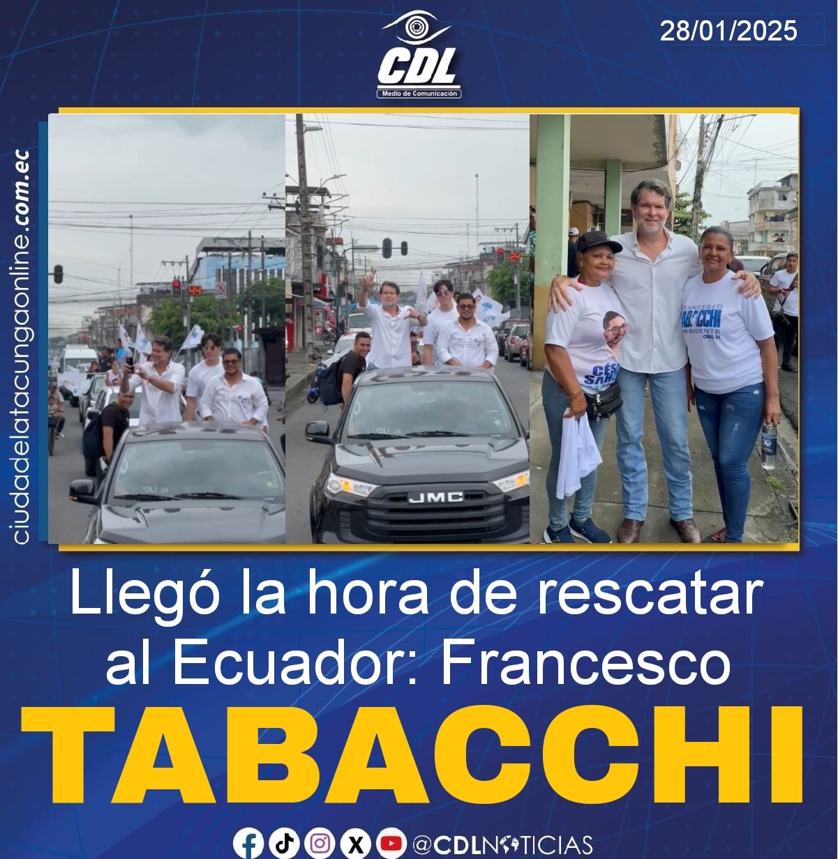 Llegó la hora de rescatar al Ecuador: Francesco Tabacchi