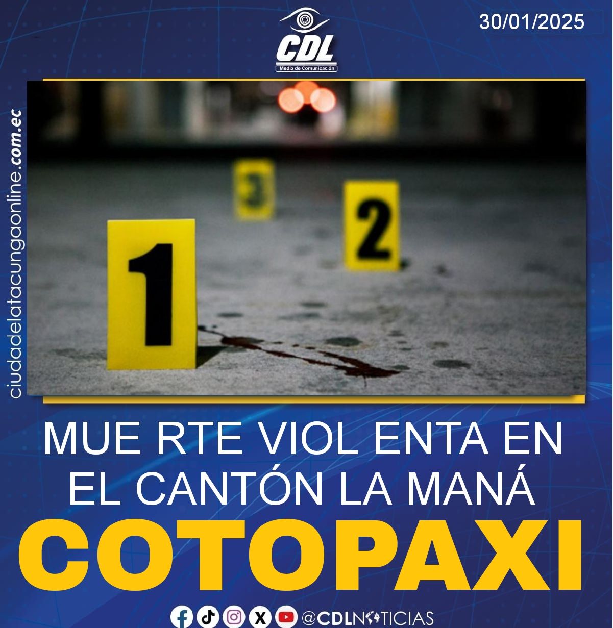 MUE RTE VIOL ENTA EN EL CANTÓN LA MANÁ