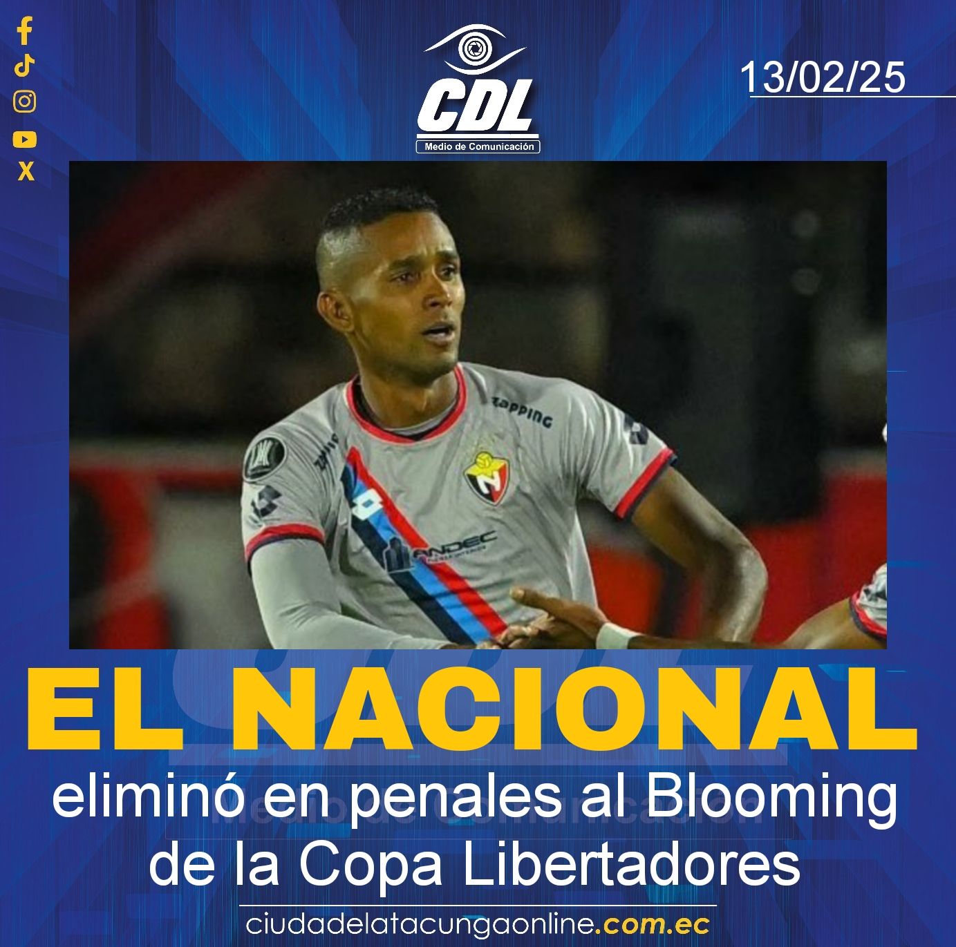 El Nacional eliminó en penales al Blooming de la Copa Libertadores