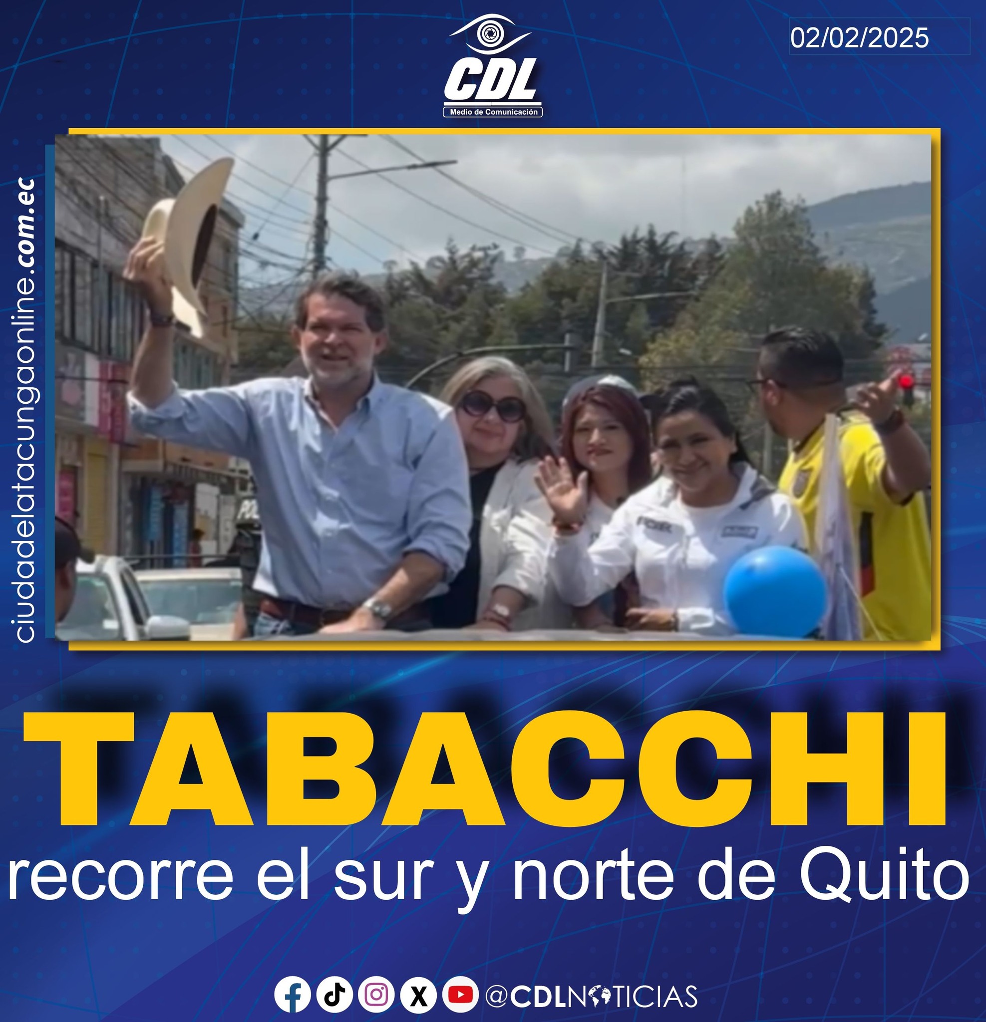 Francesco Tabacchi recorre el sur y norte de Quito