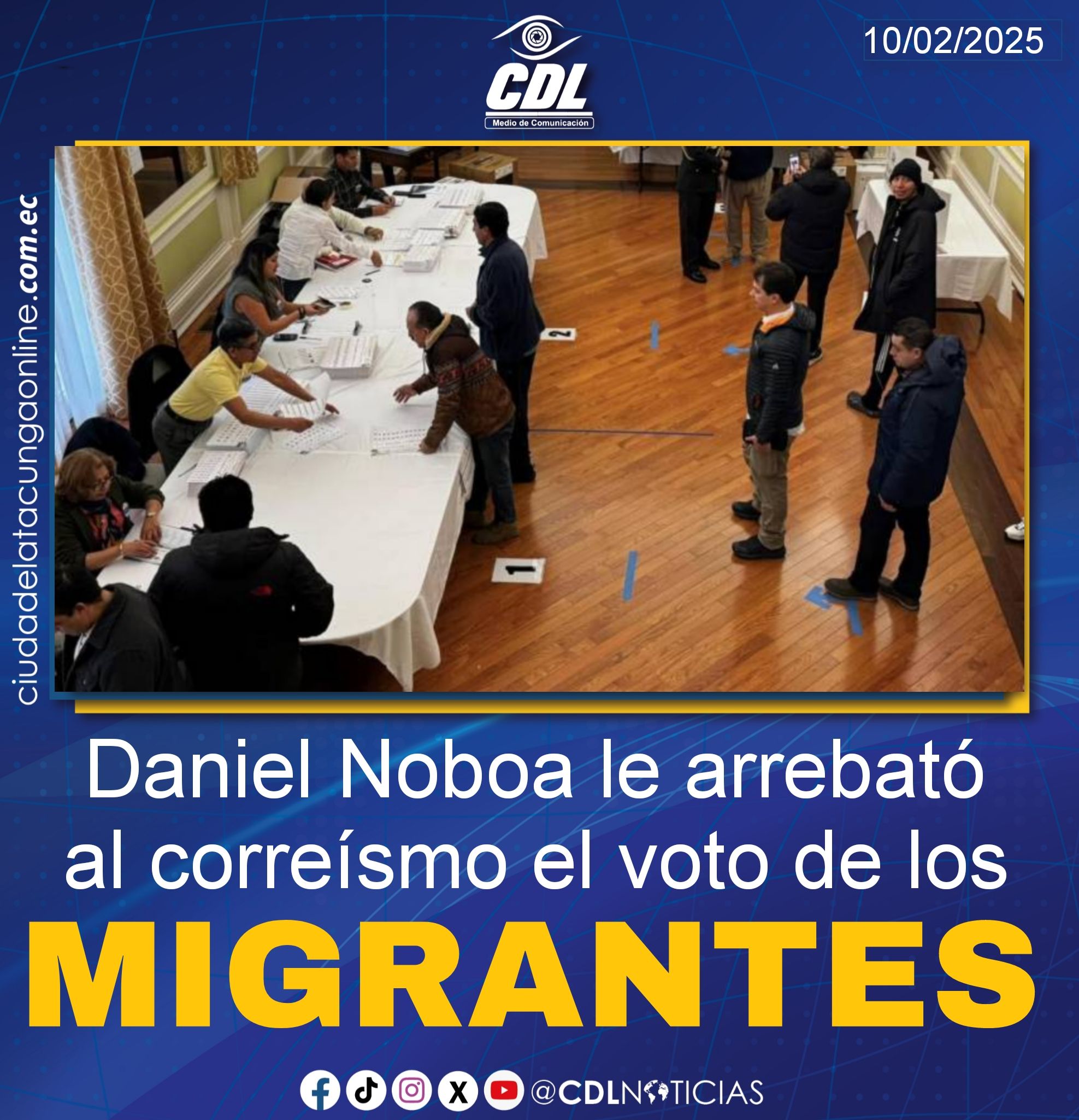 Resultados elecciones Ecuador 2025: Daniel Noboa le arrebató al correísmo el voto de los migrantes