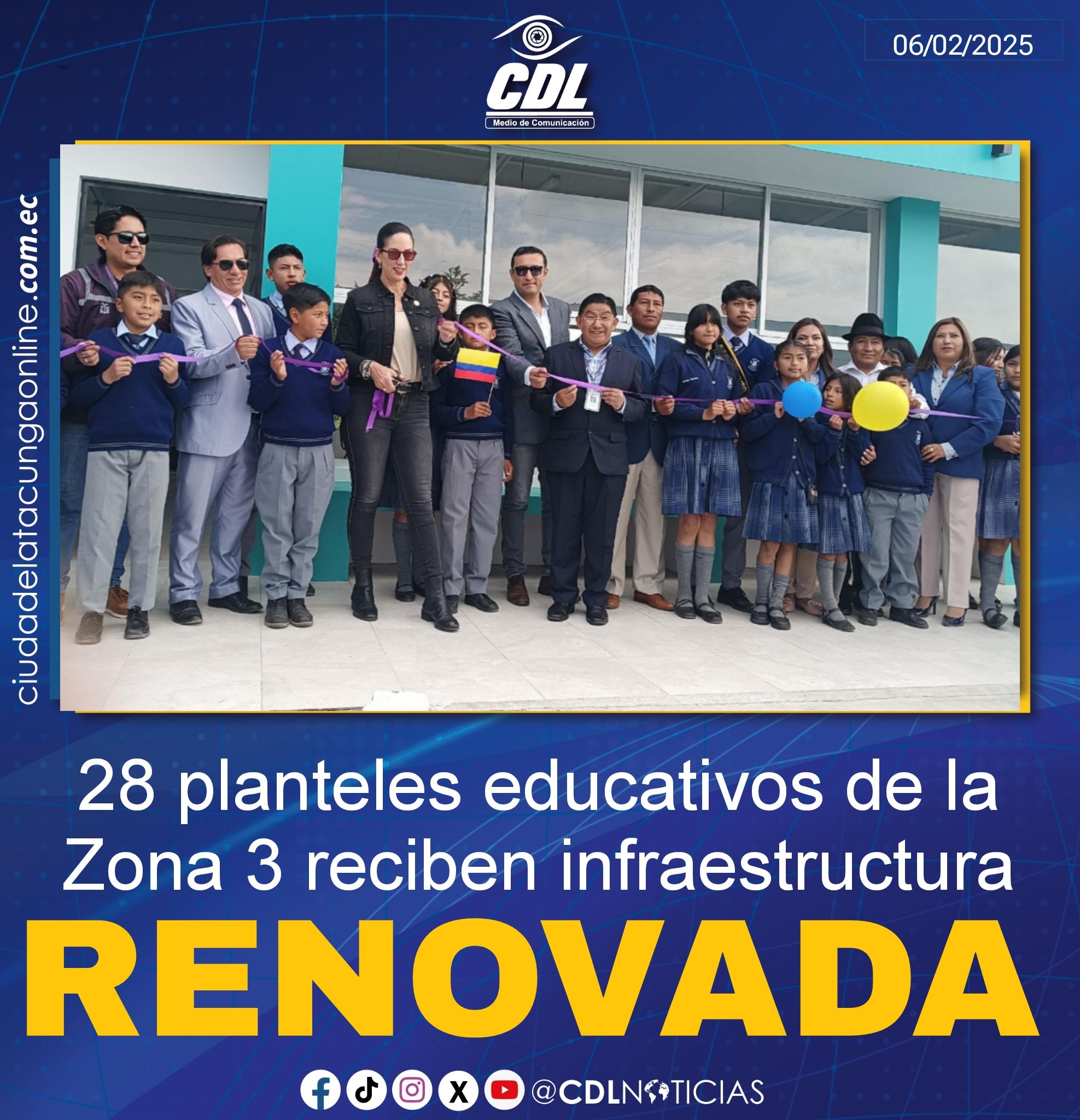 28 planteles educativos de la Zona 3 reciben infraestructura renovada