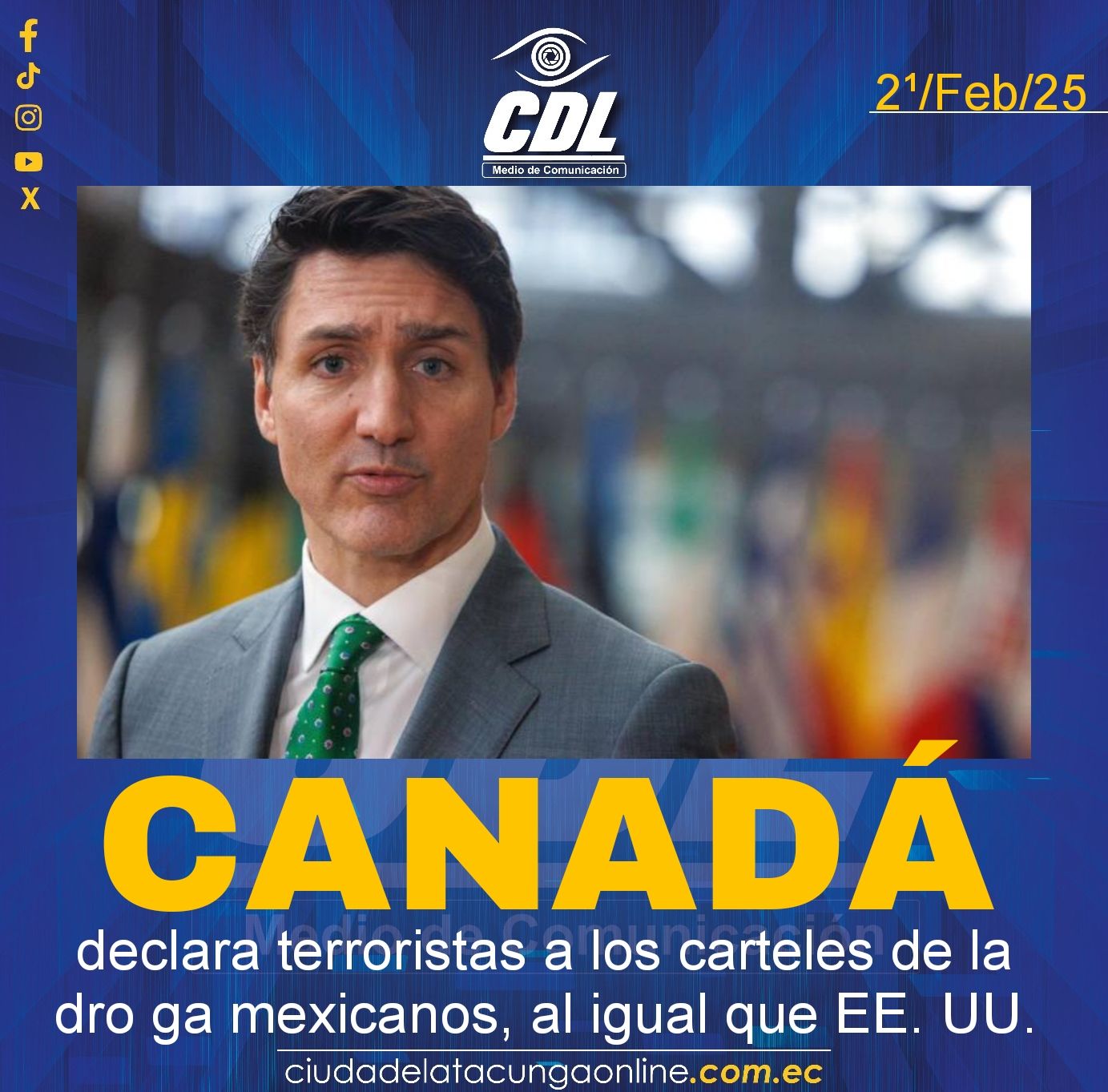Canadá declara terroristas a los carteles de la droga mexicanos, al igual que EE. UU.
