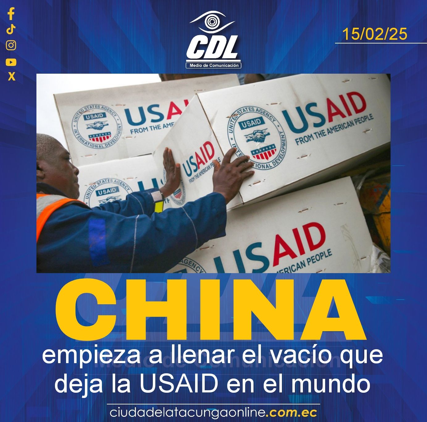China empieza a llenar el vacío que deja la USAID en el mundo