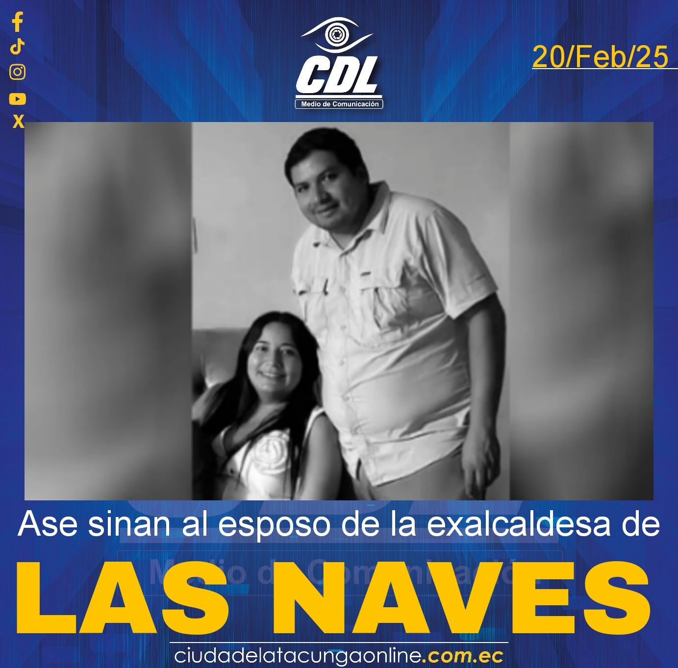 Ase sinan al esposo de la exalcaldesa de Las Naves