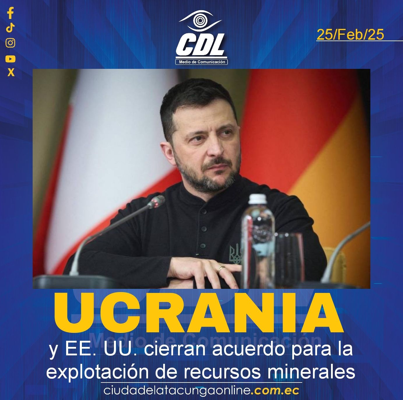 Ucrania y EE. UU. cierran acuerdo para la explotación de recursos minerales