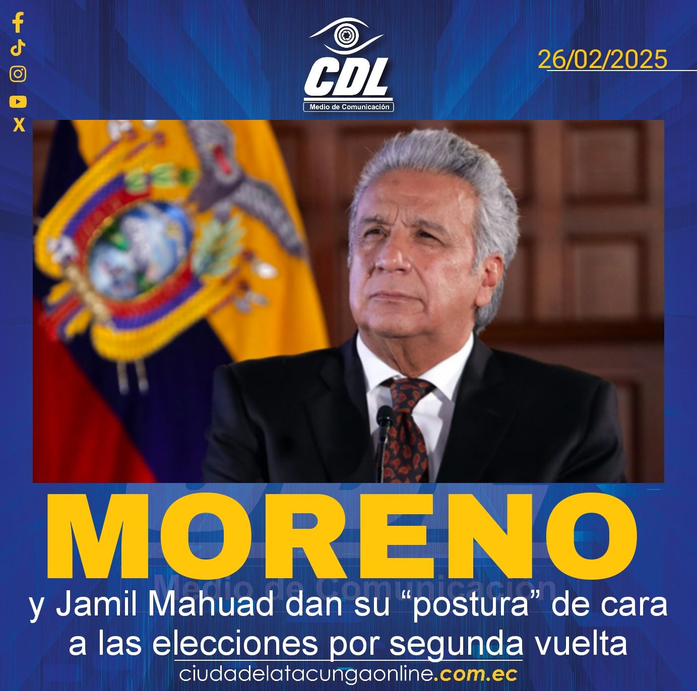 Lenín Moreno y Jamil Mahuad dan su “postura” de cara a las elecciones por segunda vuelta
