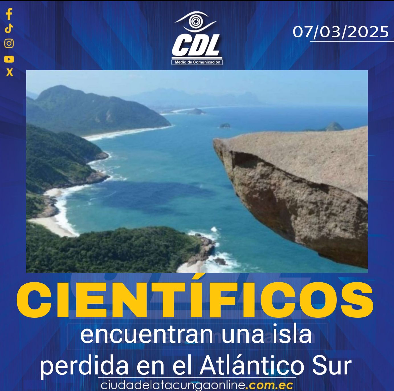 Descubrimiento asombroso: Científicos encuentran una isla perdida en el Atlántico Sur