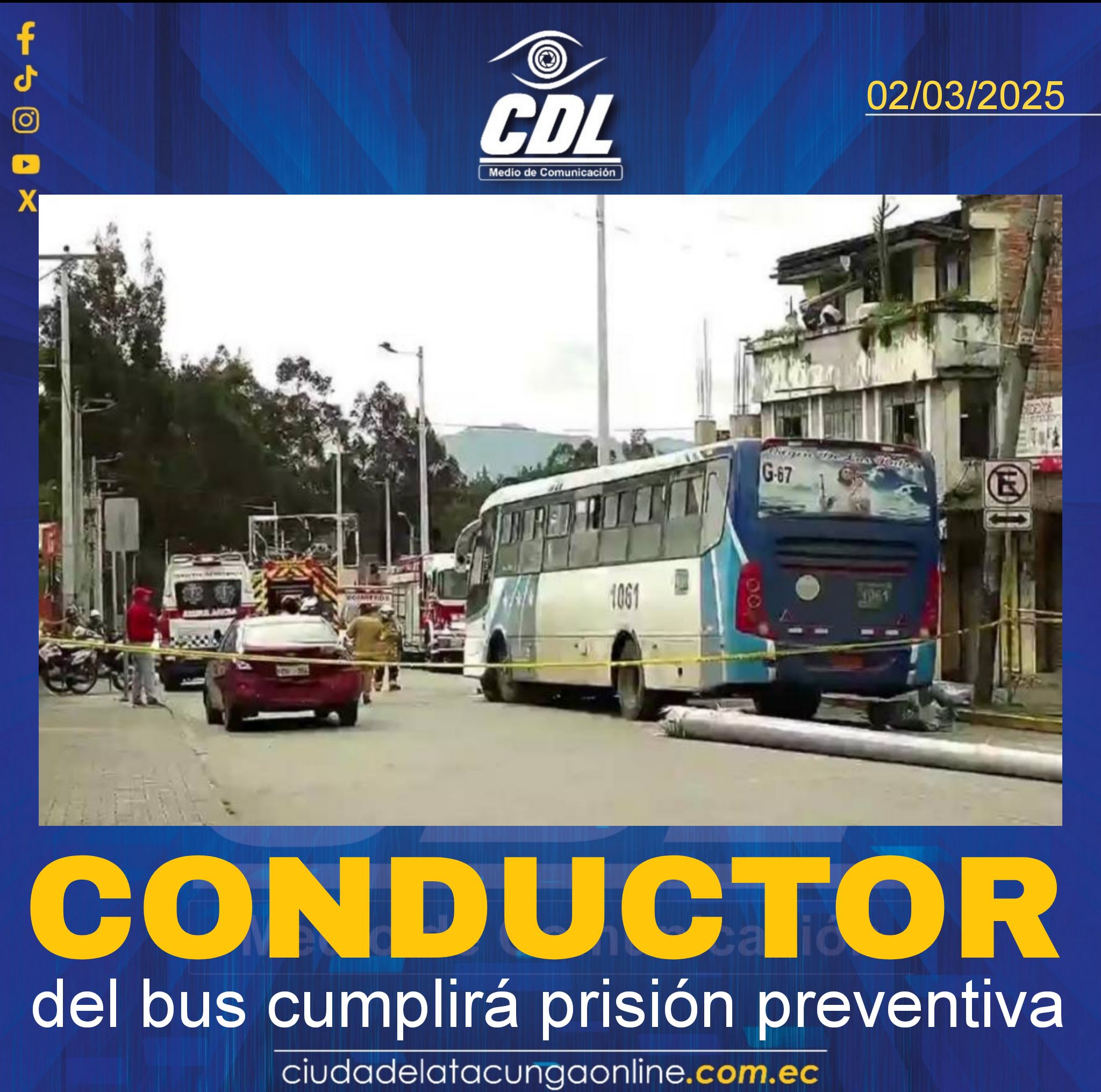 El conductor del bus cumplirá prisión preventiva