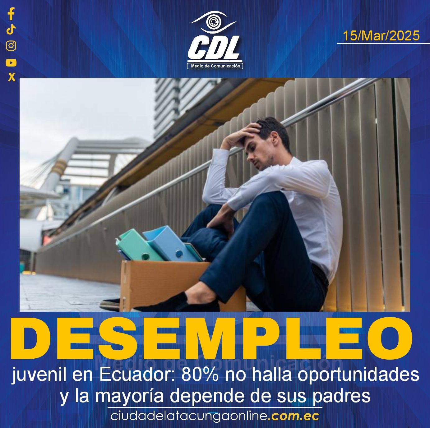 Desempleo juvenil en Ecuador: 80% no halla oportunidades y la mayoría depende de sus padres