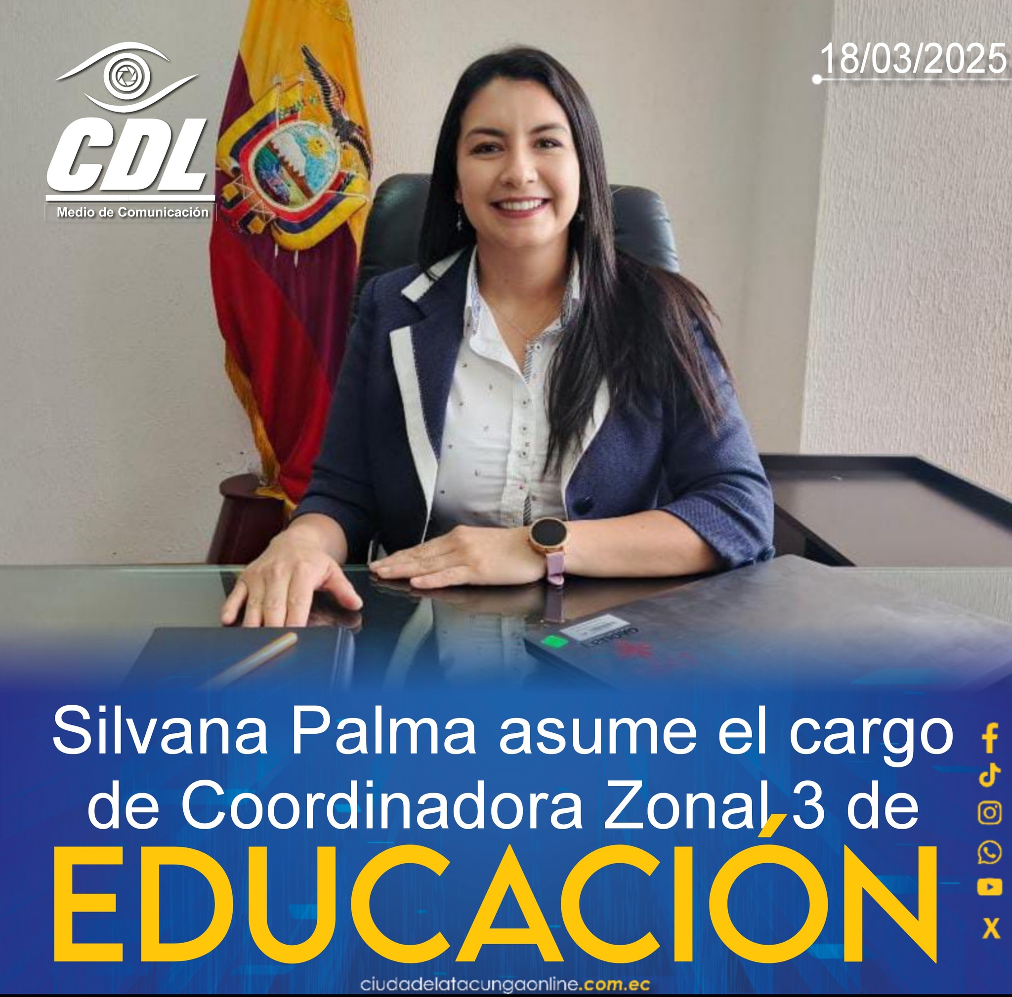 Silvana Palma asume el cargo de Coordinadora Zonal 3 de Educación