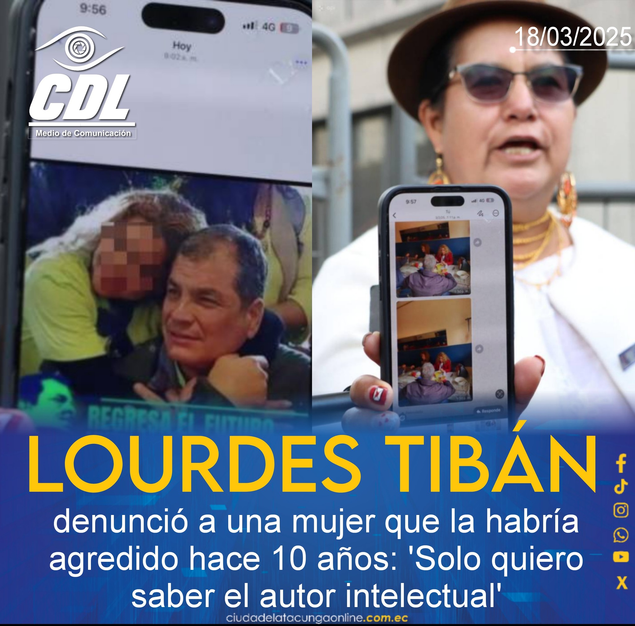 Lourdes Tibán denunció a una mujer que la habría agredido hace 10 años: ‘Solo quiero saber el autor intelectual’