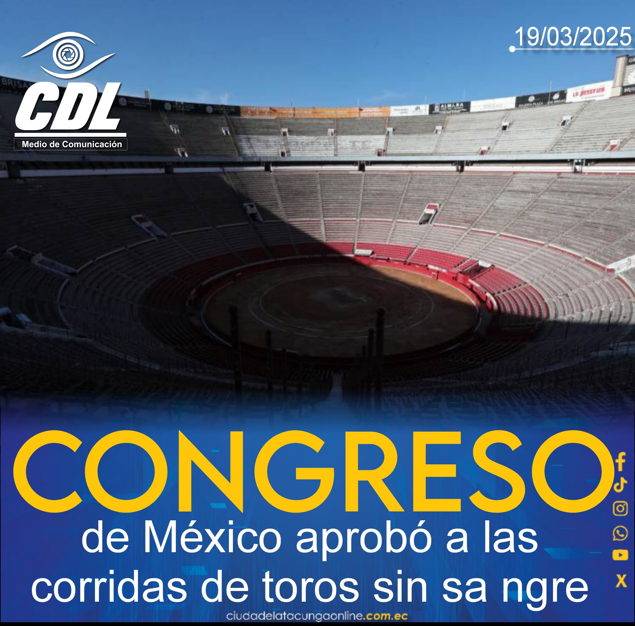 El Congreso de México aprobó a las corridas de toros sin sa ngre