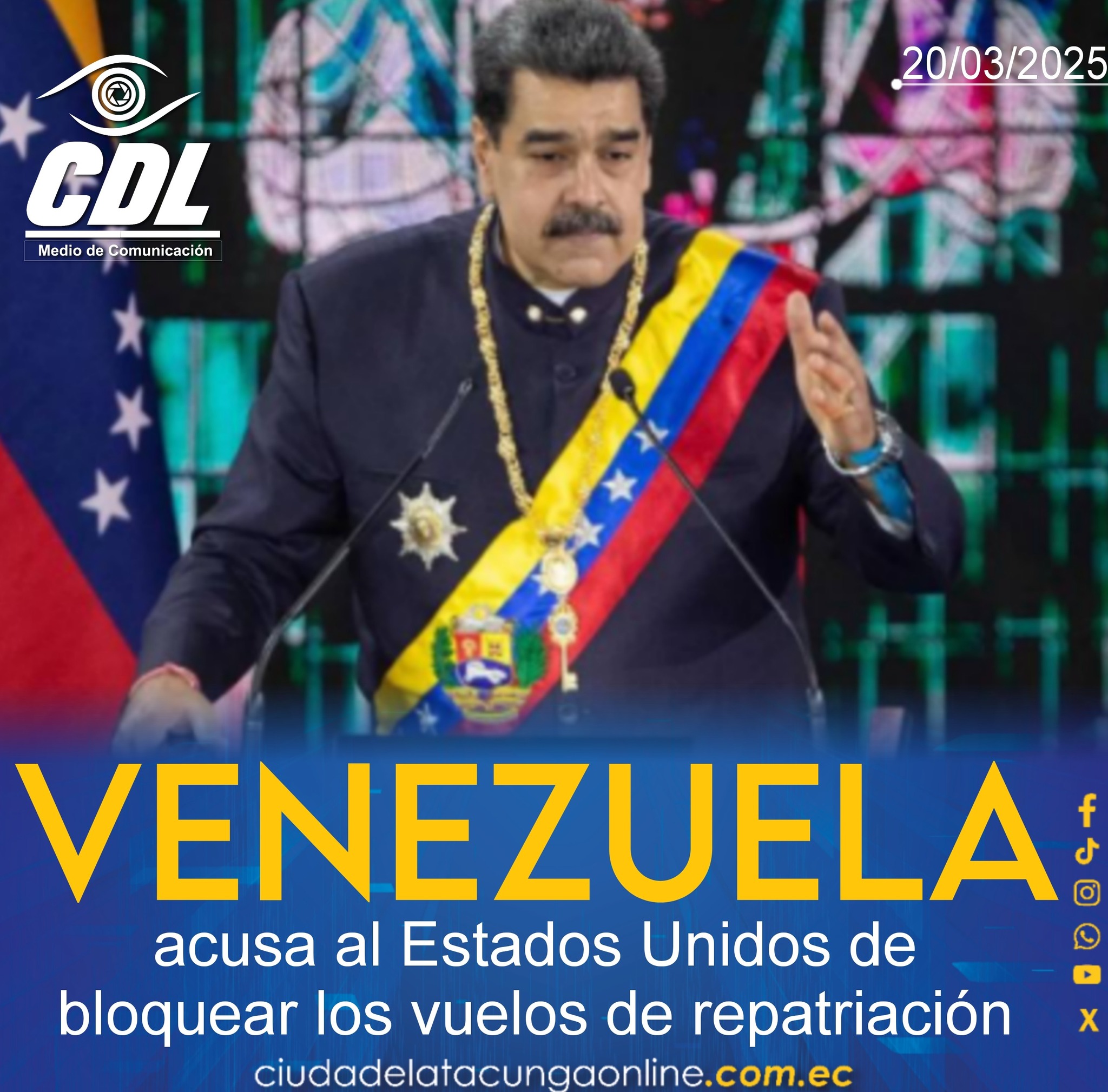 Venezuela acusa al Estados Unidos de bloquear los vuelos de repatriación