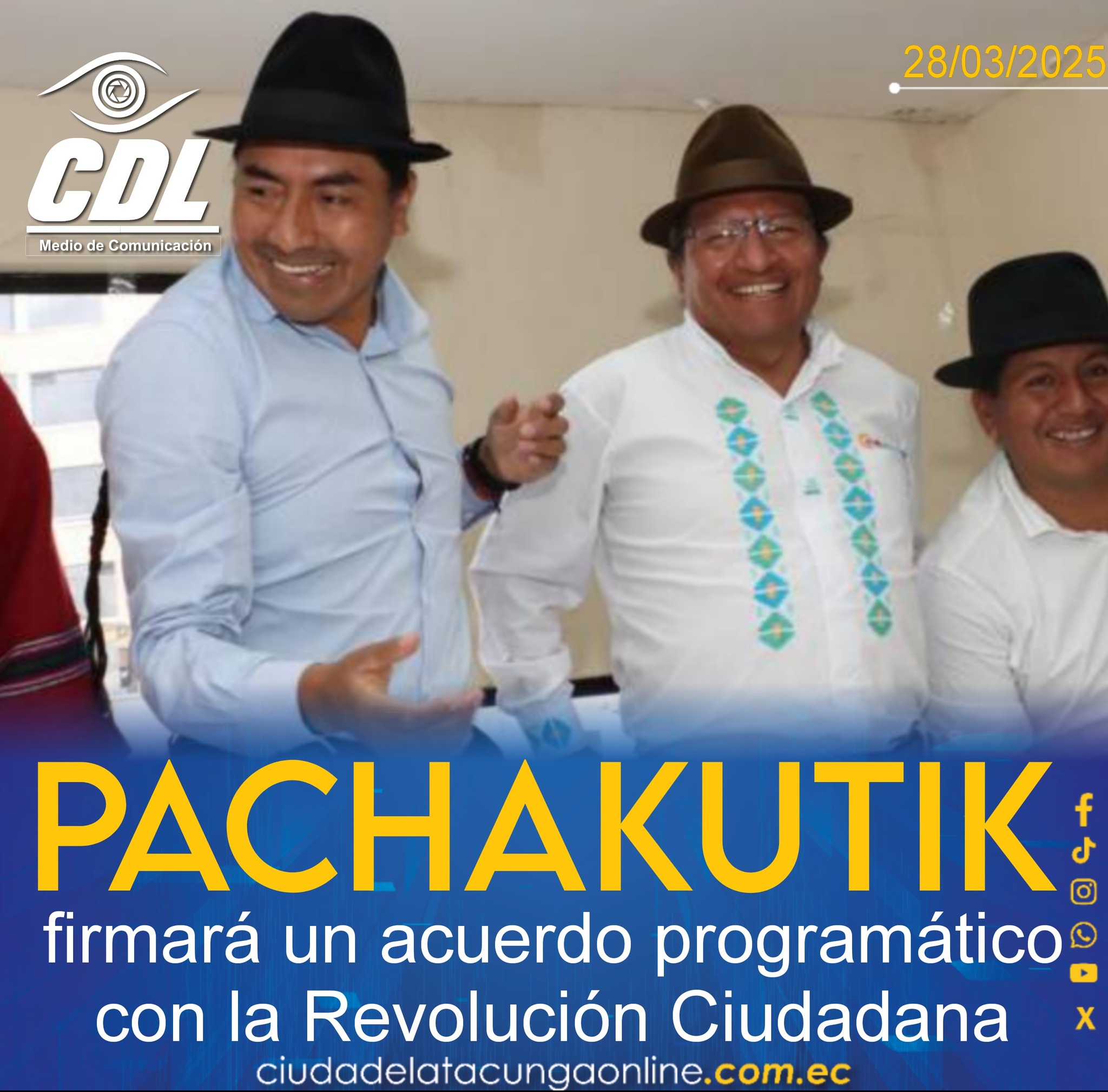 Pachakutik firmará un acuerdo programático con la Revolución Ciudadana