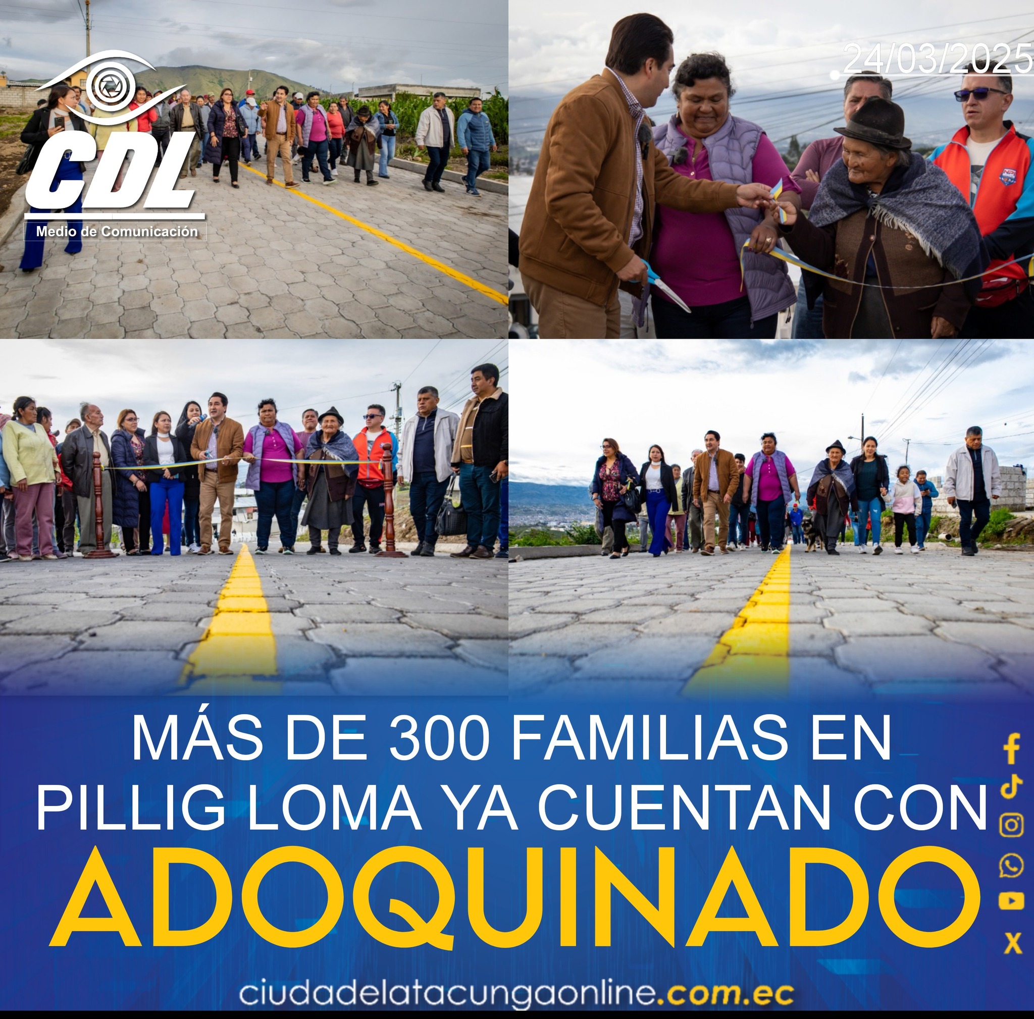 MÁS DE 300 FAMILIAS EN PILLIG LOMA YA CUENTAN CON ADOQUINADO