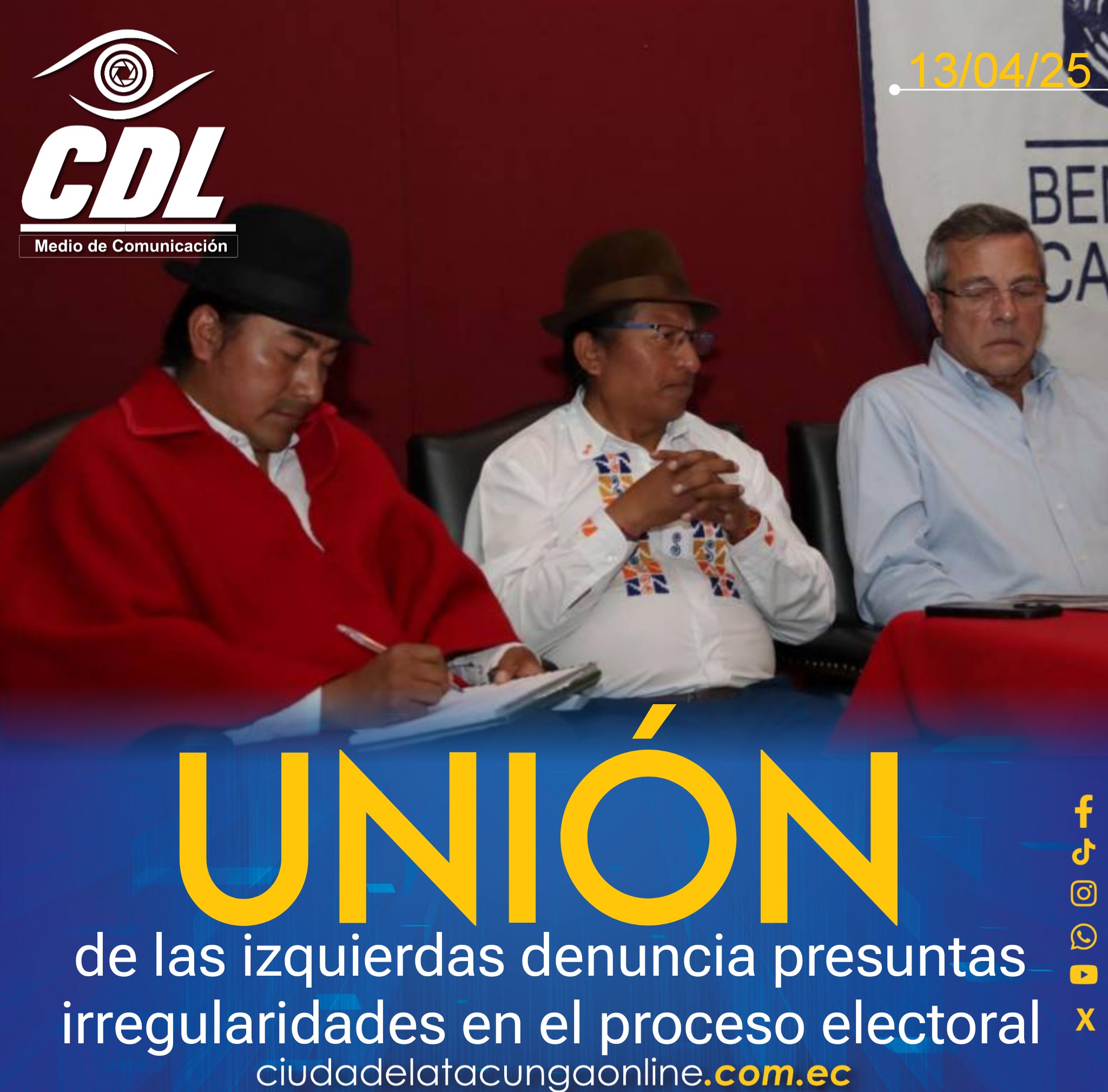 La unión de las izquierdas denuncia presuntas irregularidades en el proceso electoral