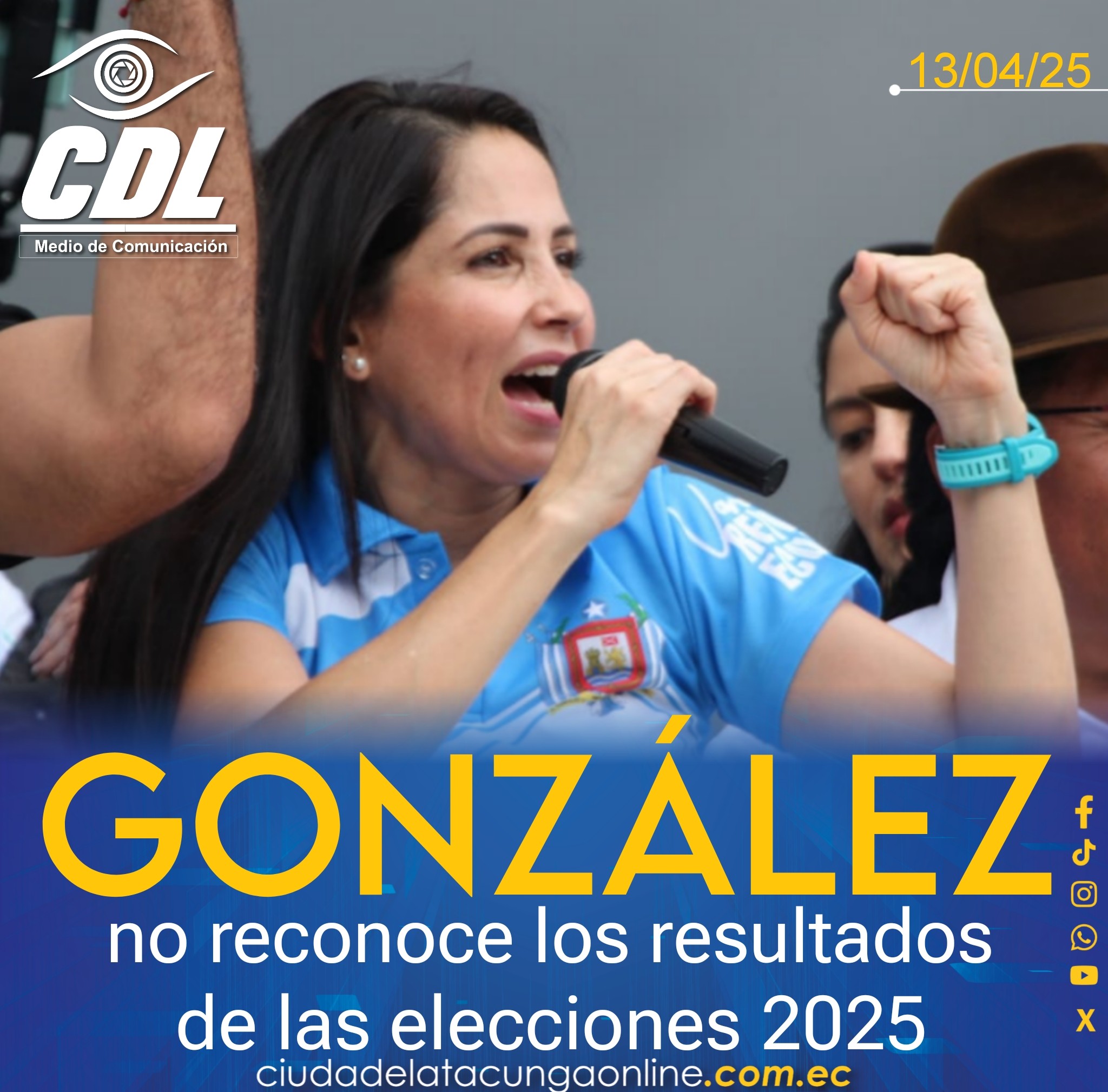 Luisa González no reconoce los resultados de las elecciones 2025