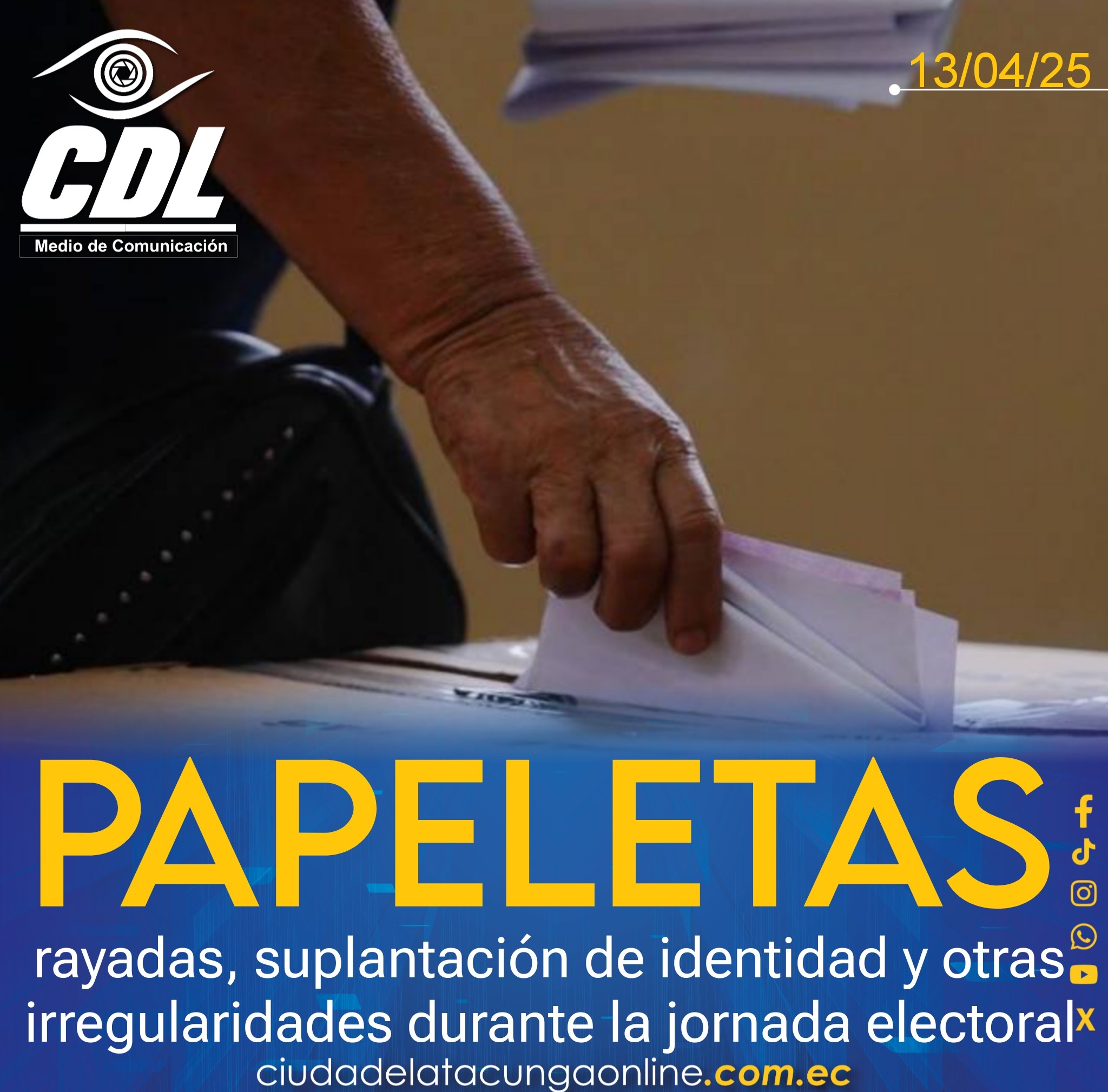 Papeletas rayadas, suplantación de identidad y otras irregularidades durante la jornada electoral en Ecuador