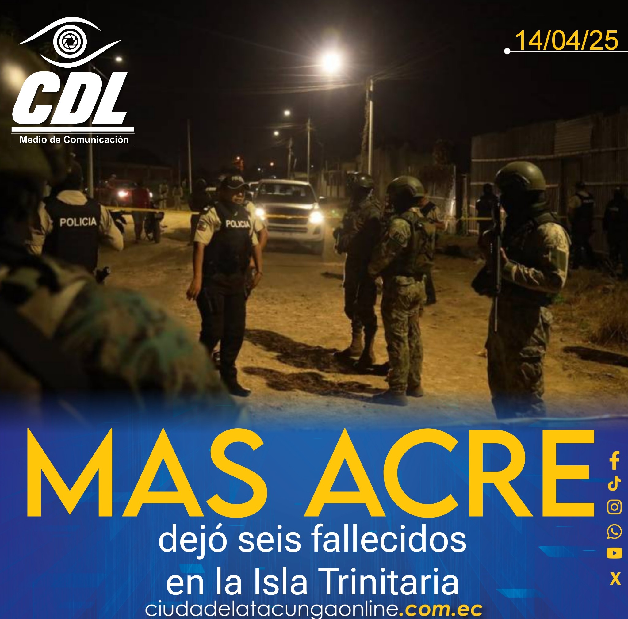 Guayaquil: Mas acre dejó seis fallecidos en la Isla Trinitaria