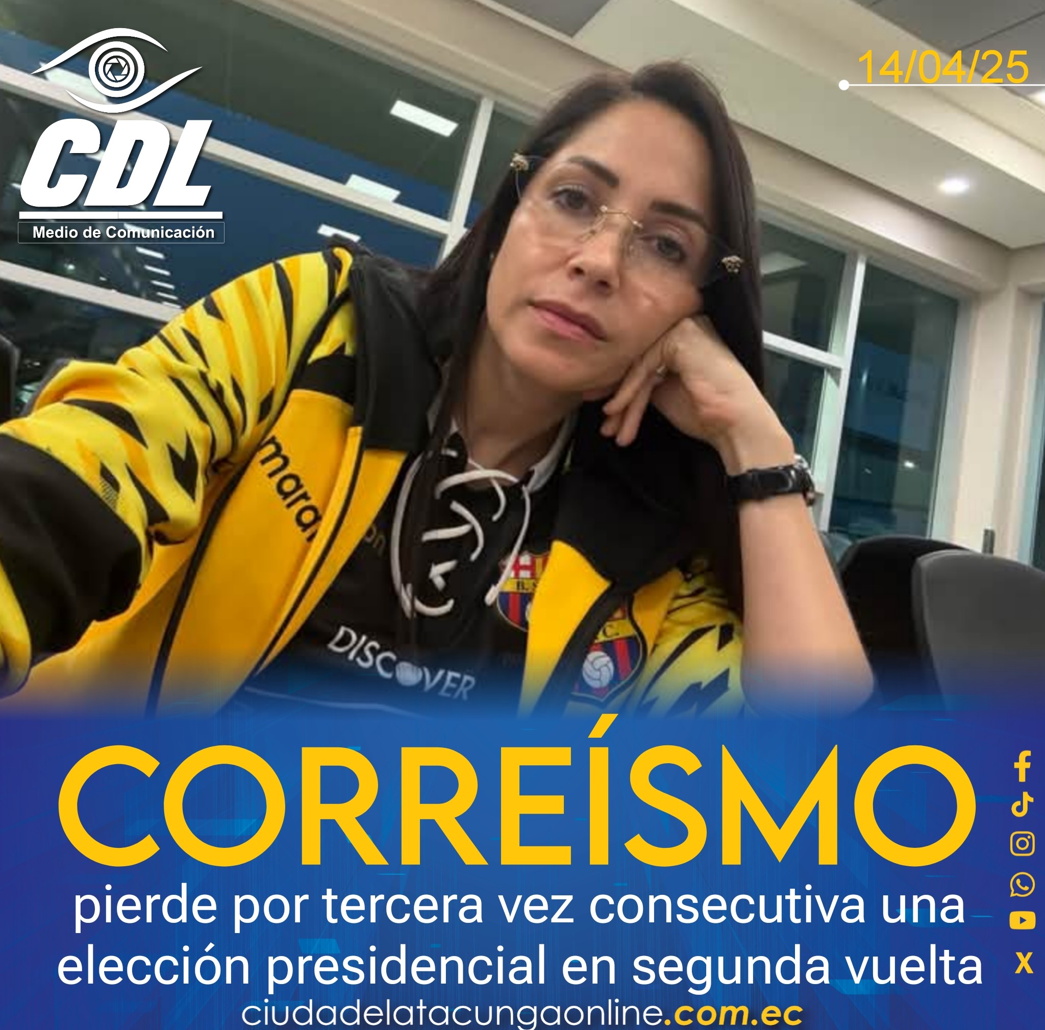 Correísmo pierde por tercera vez consecutiva una elección presidencial en segunda vuelta